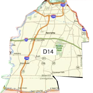 Rochester Alanon District 14 Map