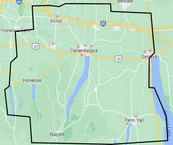 Rochester Alanon District 29 Map