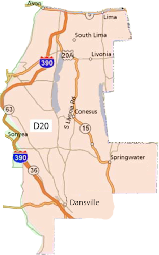 Rochester Alanon District 20 Map